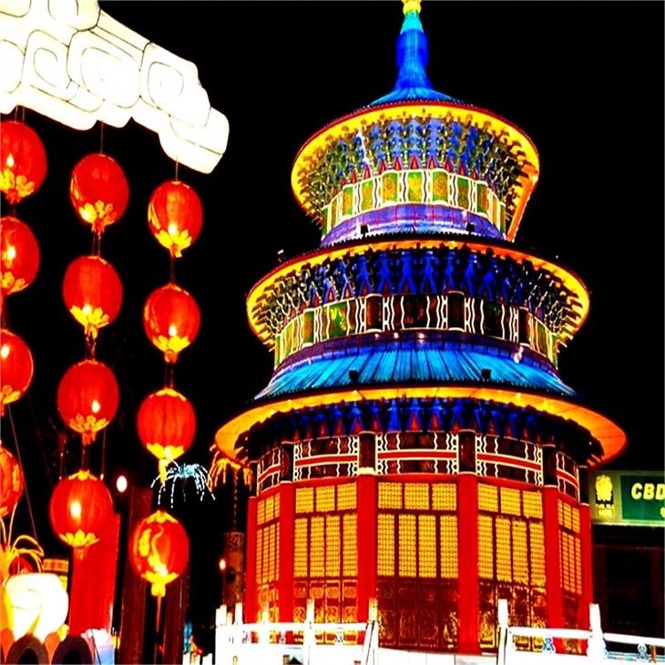 Chinese New Year Decoration Led Silk Festival Lantern Outdoor Show Chinese New Year Decoration Led Silk Festival Lantern Outdoor Show